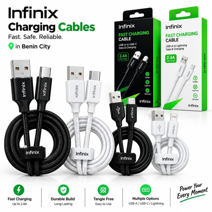 Infinix Charging Cable in Benin City – USB Phone Charging Cord